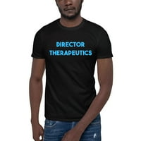 Plavi režiser Therapeutics kratki rukav pamučna majica s nedefiniranim poklonima