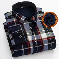 Muška moda Jednostavna džepa za džep sa rešetkama džemper džemper