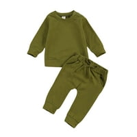 Novorođenče Dječak Dječak Dječak Outfits Set Set Odjeća od pukotine dugih rukava Top hlače za crteže