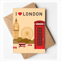 Love London UK Post Office Zastava Oznake čestitke Pozvani ste pozivnice