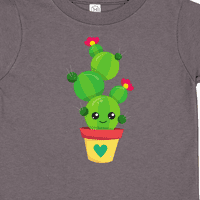 Inktastični slatki kaktus, zeleni kaktus, kavaii kaktus, cvijeće poklon toddler toddler djevojka majica