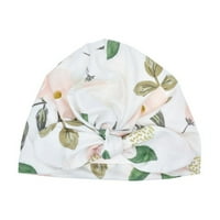 Novorođenče cvjetni uzorak pletit patins kape za spavanje kapu za bebe turbana elastična kapa
