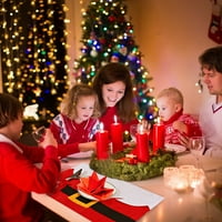 Božićni santa Dizajn odjeće Placemat Božićni ukrasni stol Mat pribor Netkana tkanina Pad za božićni