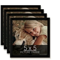 Crni okvir za zagonetke za zagonetke Fotografije ili umjetničko djelo, set od 4