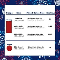 Stablo 4. jula Stolnjak patriotski ukrasi crveno bijelo i plavo print vatromet Memorijal Dan Konkredirani stolni stol Američka zastava Zatvoreni vanjski bazen zabava