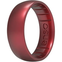 Enso prstenovi klasični silikonski prsten serije Birthstone - - Ruby