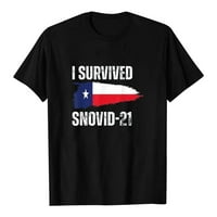 Majice za žene koje sam preživio Snovid - Snovid - Snovid Ice i hladno zraka Žene Cvjetni print Crew