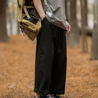 NJSHNMN muške taktičke teretne hlače lagane planinarske hlače Sportske hlače, crna, xxl