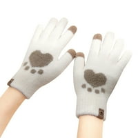 MULTICOLOR Ženske rukavice Kompresijske rukavice slatka stopala debela toplotna hladna vremena zimske