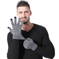Qcmgmg parovi zimske čvrste lagane rukavice hladno vrijeme proklizavaju debele termičke rukavice žene