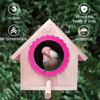 Drvena ptica kuća, kućni ukras Bird Bo kuća za kuće