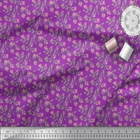 Soimoi ljubičasti pamučni dres tkanine i azalea cvjetni dekor tkanina od tiskanog dvorišta široko