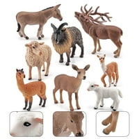 Simulacija figurica životinja Donkey Alpaca Red Deer ovčji igrač za životinje Model za igrače za kuću