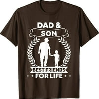 Drvo tata i sin koji odgovaraju odjeću očevi dan tata i dječaka majica