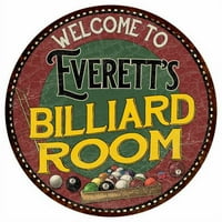 Everett's Bilijar soba 14 okrugli metalni znak Kuhinjski zidni dekor 100140033399