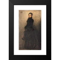 Théobald Charran crni moderni uokvireni muzej umjetničko otisak pod nazivom - portret umjetnikove majke