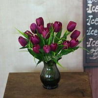 Umjetno cvijeće glave buketi 12.2 visoki tulipani, lažni tulipani cvijeće za dogovor za vjenčanje ili