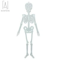 Gustave 5FT poziljivi ljudski kostur Halloween ukras za cijelu tjelesnu životnu veličinu svjetlosni