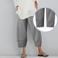 Akiihol ženske hlače Trendi žene joga haljine hlače ravno noga i bootcut za uredski rad sa džepovima