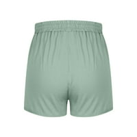 Penskeiy ženske kratke hlače za žene široke noge casual labave kratke hlače + džepna kontrolna gaćica zelena na klirensu