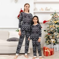 Božićna porodica Pajamas Podudarni setovi Xmas Usklađivanje PJS za odrasle Djeca za odmor Xmas Snowflake