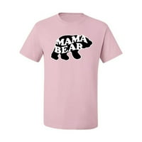 Divlji Bobby, mama bear životinjski dizajn, ljubavnik životinja, muškarci grafički tee, svijetlo ružičasta, 3x-velika