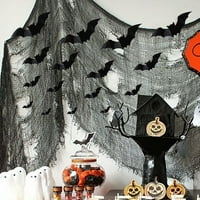 Halloween 3D ukrasi šišmiša Različite veličine Realistični PVC zastrašujuće naljepnice za crne šišmiša za uređenje zbirnih nagrada Zidne naljepnice Kupatilo unutrašnjost Halloween Party Enporplies