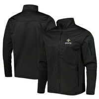 Muški Dunbrooke Heather Black New Orleans Saints Freestyle presvučeni tech fleece punim zip jaknom