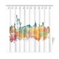 New York City Skyline Kupatilo Vodootporno za zavjese od tkanine