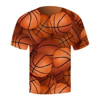 Muška košulja Ljetna košarkaška Print Okrugli vrat Kratki rukav Sportska fitness Tee
