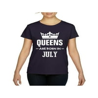 - Ženska majica kratki rukav - rođendanski poklon kraljice rođeni su u julu