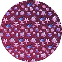 Ahgly Company u zatvorenom okruglom uzorkovima Medorchid Purple Prostirke, 6 'Round