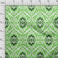 Onuone pamuk fle svijetla zelena tkanina azijska Ikat haljina materijala od tkanine za ispis od dvorišta