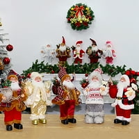 Kripyery Christmas Santa Ornament Realističan oblik Lijepa scena Scena Svečana Nova godina Ukrasite