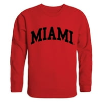 Univerzitet u Miamiju RedHawks luk Crewneck Duks pulover Duks crveno mali