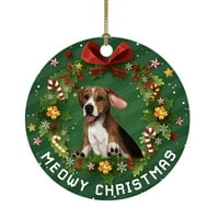 Virmaxy prodaja Božić smiješni ukras Božićni pas uzorak privjesak Božićni ukrasi za božićne stablo Multicolor