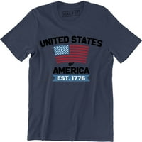 Sjedinjene Američke Države Est. - Muška majica patriotske slobode
