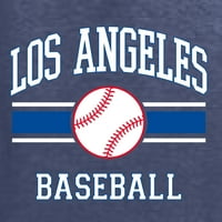 Wild Bobby Grad Los Angeles La bejzbol fantasy Fan Sports Unise Crewneck Duksev, Vintage Heather Mornarice,