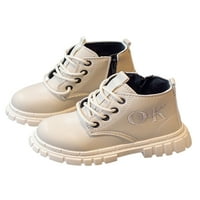 Sanviglor Unise Kids Combat Boot Lug Sole Ležerne cipele sa bočnim patentnim zatvaračem Boots Outdoor