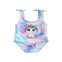 Toddler Baby Girls Jedan kupaći kostimi šarene jednorog odjeća za kupanje kupanje bikini kupaćih košulja