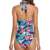 Ženska kupaonica cvjetni bikini cvjetni print kupaćim komisijama Brazilski bikini tropske kupaće kostime proljeće novi dolasci tinejdžeri djevojke trendi stvari pokloni za mamu plavi xxl