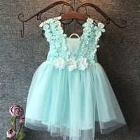 Dječje djevojke Crochet čipke haljine bez rukava cvaljama Princess haljine Fancy haljine vjenčanice