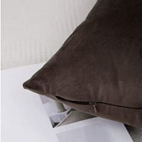 od 2, baršunasti ukrasni set jastuka, meka sa skrivenim bojama sa zatvaračem za kauč za sofa za sofona