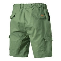 Holloyiver muški radne kratke hlače 9 Radne hlače za muške prenosive telefone kratke hlače Multi pokete Teretne kratke hlače udobne pamučne mješavine kratke hlače maslina zelena