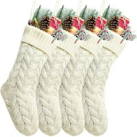 18 '' Božićne pakete za božićne čarape, Božićni viseći čarape Xmas Novogodišnji ukrasi Poklon kese