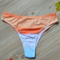 Aaimomet Wone Vintage Print Nisko struk Brazilski bankovit kupaći kostimi BIKINI kratke od plaža Brazilki bikini Žene plivajuće kratke hlače, Narančasti medij