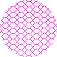Ahgly Company u zatvorenom krugu Trellis Pink savremene prostirke savremene površine, 5 'okrugla