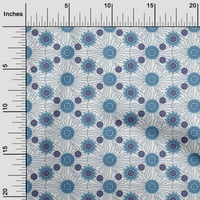 Onuone pamuk poplin tirkizna plava tkanina azijski blok prekrivajući zalihe ispisa šivaće tkanine sa