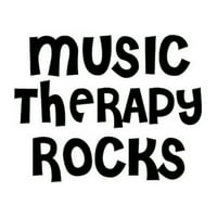 Cafepress - Muzička terapija Rocks Tote torba - Prirodna platna torba, Torba od platna