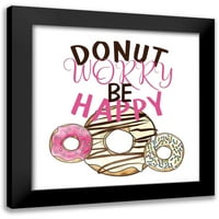 Kimberly, Allen Crni moderni uokvireni muzej Art Print pod nazivom - Donut briga